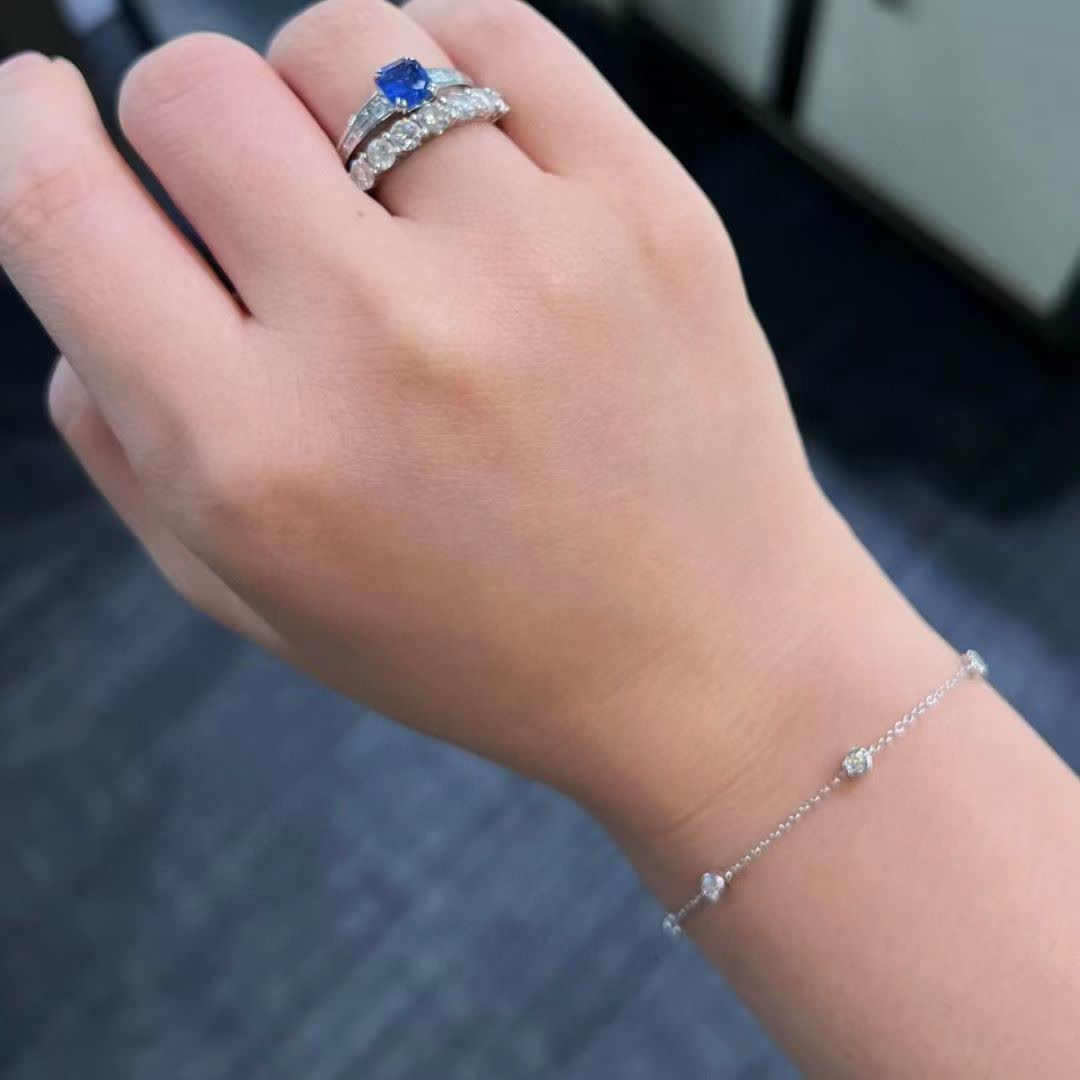 Tiffany & Co Elegant Silver Diamond Bracelet